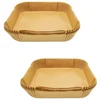 Image de Fackelmann 9322050 Set van 100 papieren vormpjes voor airfryer, Vorm voor heteluchtfriteuse, Vorm voor olievrije friteuse, airfryer papier, 50 stuks, vierkant, Papier, 20 x 20 x 4,5 cm