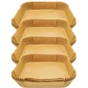 Image de Set van 200 papieren bakvormpjes voor airfryer vierkant 20 cm Fackelmann Divers