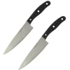 Image de Nirosta 9325650 Set van 2 snijmessen, keukenmes, Roestvrij Staal, Zwart, 31 cm