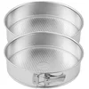 Image de Zenker 9341750 Set van 2 springvormen van getinplateerd staal, Ronde taartvorm van blik, Zilver, Getinplateerd staal, 26cm