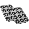 Image de Zenker 9346850 Set van 2 Rumbabavormpjes, mini savarinvorm, cakevorm, Staal, Zwart, 38,5 x 26,5 x 3 cm