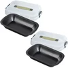 Image de Set van 2 Rechthoekige taartvormen met deksel voor transport 34 x 24 cm Zenker Bake Click and Go