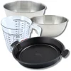 Image de Bakkersset met quichevorm 28 cm, 2 mengkommen, maatbeker en spatel Zenker