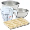 Image de Baksset met bakvorm voor 12 mueslirepen, 2 mengkommen, maatbeker en spatel Zenker