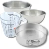 Image de Zenker 9376450 Bakset met 28 cm Scharnierend Springvorm, van Geëmailleerd Staal, Ronde Taarten, 2 Mengkommen van Roestvrij Staal 20,5 en 25 cm, 1 L Plastic Maatbeker, Siliconen Spatel, Zwart