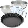 Image de Bakkersset met 30 cm anti-aanbak quichevorm, 2 mengkommen, maatbeker en spatel Zenker