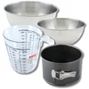 Image de Bakkersset met 18 cm scharnierend panettonevorm, 2 mengkommen, maatbeker en spatel Zenker
