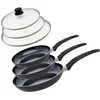 Image de Set van 3 Pannen 20, 24 en 28 cm keramisch zonder PFAS en 3 deksels Elo Prima Cucina