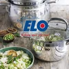 Image de Set van 3 pannen 24, 28 en 32 cm keramisch zonder PFAS en 3 glazen deksels Elo Prima Cucina