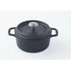 Image de zwart geëmailleerde gietijzeren ronde braadpan 20cm - invicta - 402201
