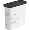 Image de Curver Voedselcontainer Hond - 2L - 1KG - 21x9x19cm - Wit/Zwart