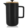 Image de OGO Living KEYGO - Koffiezet apparaat - Cafetiere - French press 1,3L - mat zwart - porselein - strak Noors Design