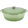 Image de Braadpan - MENASTYL - 6020075 - Rond - Geëmailleerd gietijzer - Groen - 7 liter
