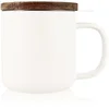 Image de OGO Living - Theemok met filter en houten dekseltje Juliet - 300 ml - wit