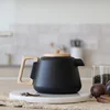 Image de Elegante gietijzeren theepot - 1 liter - Zwart