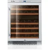 Image de Le Chai PRO46E - Wijnkoelkast met 2 Zones - 46 flessen - RVS - Vrijstaand of inbouw - H 88 cm - 6 schuiflades - Slot - Multi-LED