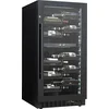 Image de Le Chai PRO560B - Wijnkoelkast met Labelview- 56 Flessen - 2 Temperatuurzones 5 à 20 °C - 5 rolplateaus - Koolstoffilter - Slot - Zijdelingse LED verlichting - H 120 cm