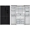 Image de Amica AFN9561DXN - Amerikaanse Koelkast met 4 deuren - NoFrost - Waterdispenser met reservoir- 560 L - 183 cm H - Black RVS