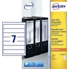 Image de Ordnerrugetiket Avery 192x39mm wit 25 vel 7 etiketten per vel
