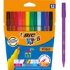 Image de BIC Kids Visa Fijnschrijvende Viltstiften - Diverse Kleuren - Verpakking van 12
