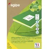 Image de Gerecyclede multi-etiketten, 210 x 148,5 mm, wit