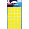 Image de Agipa ronde etiketten in etui diameter 15 mm, geel, 168 stuks, 28 per blad