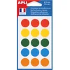 Image de APLI stickerpunten, rond 15 mm, roze