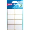 Image de Agipa witte etiketten in etui ft 24 x 35 mm (b x h), 56 stuks, 8 per blad