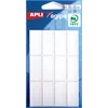 Image de Agipa witte etiketten in etui ft 15 x 35 mm (b x h), 84 stuks, 12 per blad