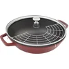 Image de Staub Wokpan Kers - ø 30 cm / 4.4 liter - Geëmailleerde anti-aanbaklaag