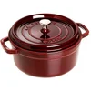 Image de Staub cocotte rond 24cm bordeaux