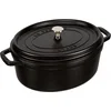 Image de Staub Braadpan Ovaal Cocotte Zwart - ø 31 cm / 5.5 liter