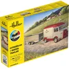 Image de Heller Modelbouwpakket Militaire voertuigen - 52331 Citroën HY Busje met Goederen Aanhanger - Starter Kit Plastic - 1:24 - Modelbouw
