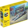 Image de Heller Modelbouwpakket Militaire voertuigen - 56774 Auto Transport Trailer - Aanhanger - Starter Kit Plastic - 1:24 - Modelbouw