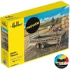 Image de Heller Modelbouwpakket Militaire voertuigen - 56778 Goederen Transport Trailer - Aanhanger - 4 Bouwopties - Starter Kit Plastic - 1:24 - Modelbouw