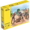 Image de Heller Modelbouwpakket Diorama - 82754 Wegwerkers voor Diorama - 3 Figuren - 77,8mm Plastic - 1:24 - Modelbouw