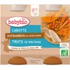 Image de Babybio Wortel Pompoen Forel 8 Maanden en Ouder Biologisch 2 x 200g Kuipjes