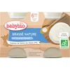 Image de Babybio Brassé Nature 6 Maanden en + Biologisch 2 x 130 g Potjes