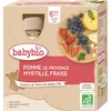 Image de Babybio Appel Bosbes Aardbei 6 Maanden en Ouder Biologisch 4 x 90g Flessen