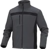 Image de Delta Plus lichte softshell elasthaan jas - Grijs | Zwart - L