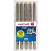 Image de Uni Super Ink Eye Rollerpen 5 Set 0,7 mm