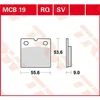Image de Trw Allround Organic Standard Benelli 750 Sei 76 Remblokken Zwart