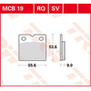 Image de TRW Plaquettes de frein, et mâchoires moto, MCB19 Allround organique