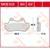 Image de Trw Allround Organic Standard Honda Cb 1100 F Super Bol D´or 83 Remblokken Zwart