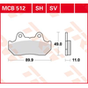 Image de TRW Plaquettes de frein, et mâchoires moto, MCB512 Allround organique