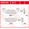 Image de TRW Plaquettes de frein, et mâchoires moto, MCB586 Allround organique