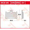 Image de TRW Plaquettes de frein, et mâchoires moto, MCB595 Allround organique
