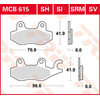 Image de TRW Plaquettes de frein, et mâchoires moto, MCB615SI Sinter offroad