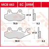 Image de TRW Plaquettes de frein, et mâchoires moto, MCB663 Allround organique