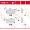 Image de TRW Plaquettes de frein, et mâchoires moto, MCB665 Allround organique